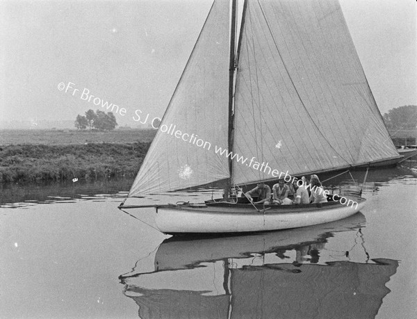 REGATTA DAY  YACHTS ON RIVER WAVENEY